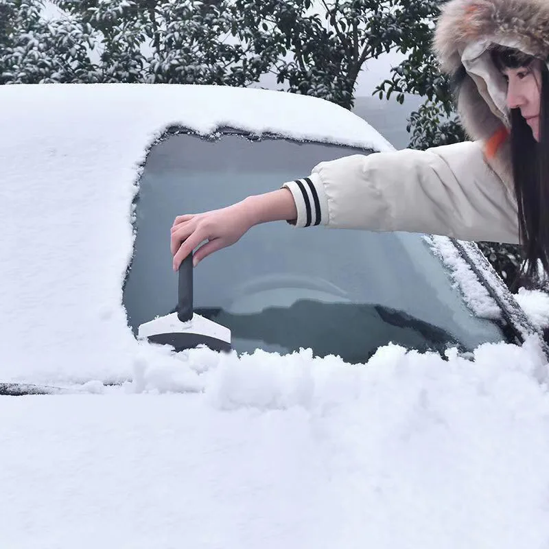 Stainless Steel Car Windshield Ice Scraper Snow Removal Shovel Defrosting Ice Scraper Tool Glass Snow Removal Tools