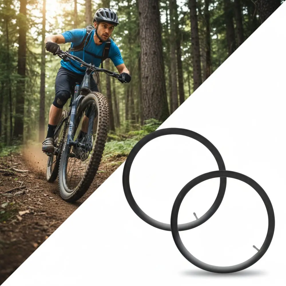 

2 Pcs 20x1.5/1.75inch Bike Inner Tubes Schrader Valve 32mm for Schrader Valve Bike Replacement Tubes Butyl Rubber