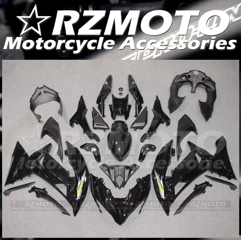 4Gifts New ABS Motor Fairings Kit Fit For Kawasaki NINJA 650 ER-6F EX650 2017 2018 2019 ER6F 17 18 19 Bodywork Set Black Glossy