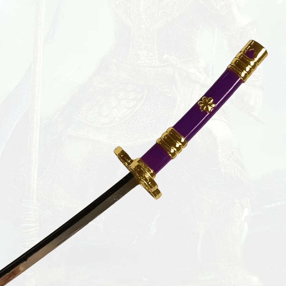 Épée Katana en métal Roronoa Zoro, 9.8 pouces, sabre Katana japonais, sabre de samouraï Original, couteau Ninja, accessoires de Cosplay, jouet accessoire