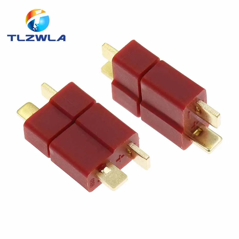 10PCS Anti-skidding Deans Plug T Style Connector Female / Male for RC Lipo Battery ESC Rc Helicopter