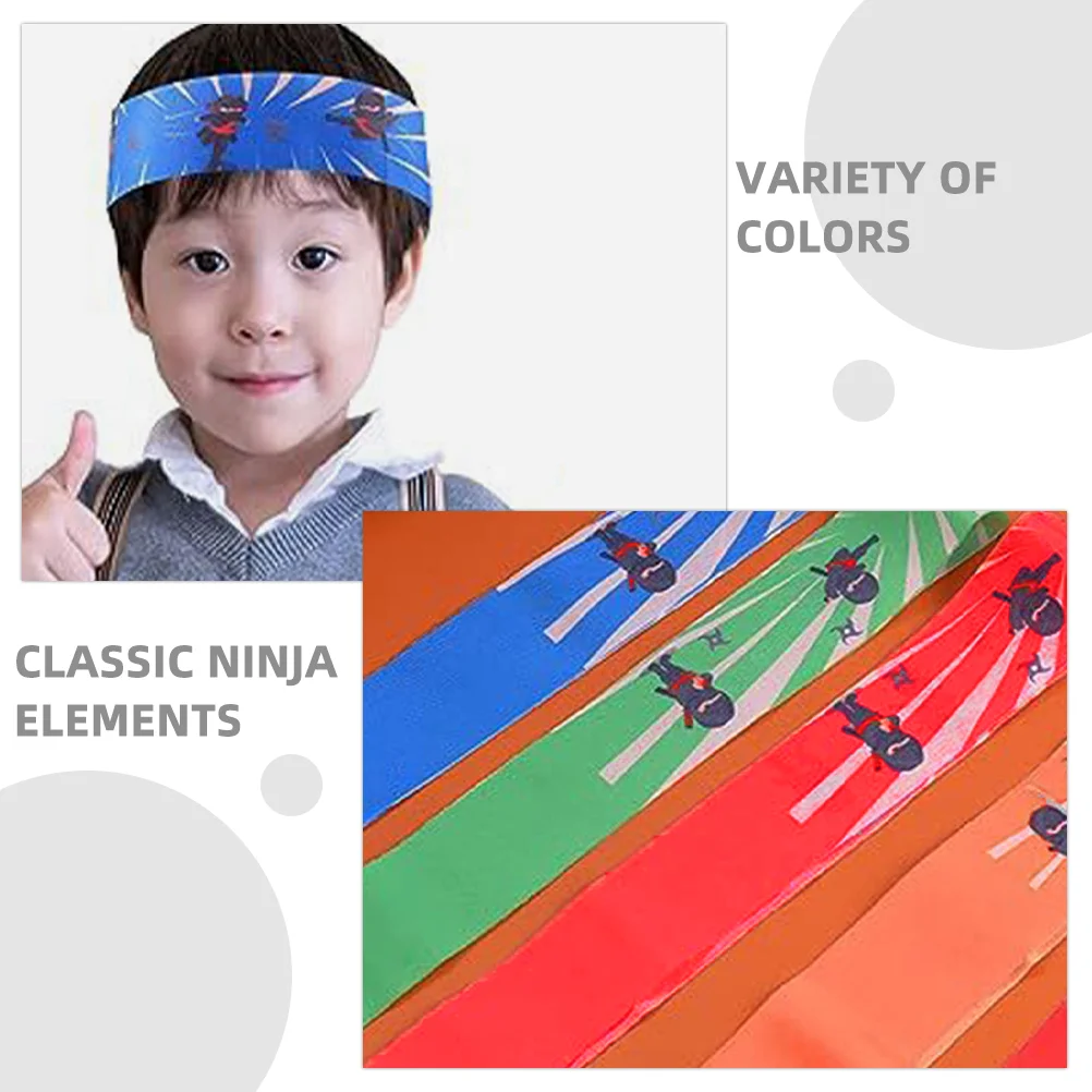 Ninja Headband Decorations Kids Pirate Birthday Party Supplies Karate Japanese Favors Costumes for