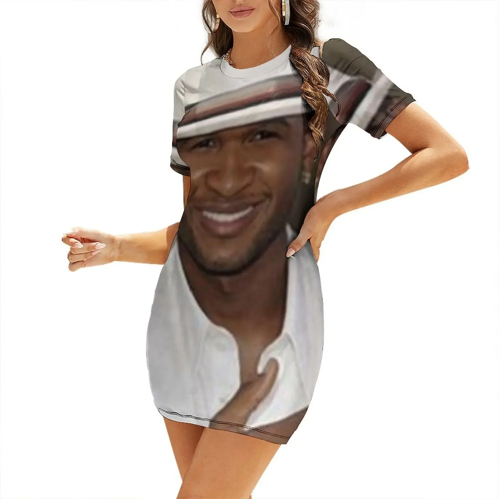 

Man in White Short-Sleeved Dress cute dress women long dresses dresses for woman 2025 women clothes Dress