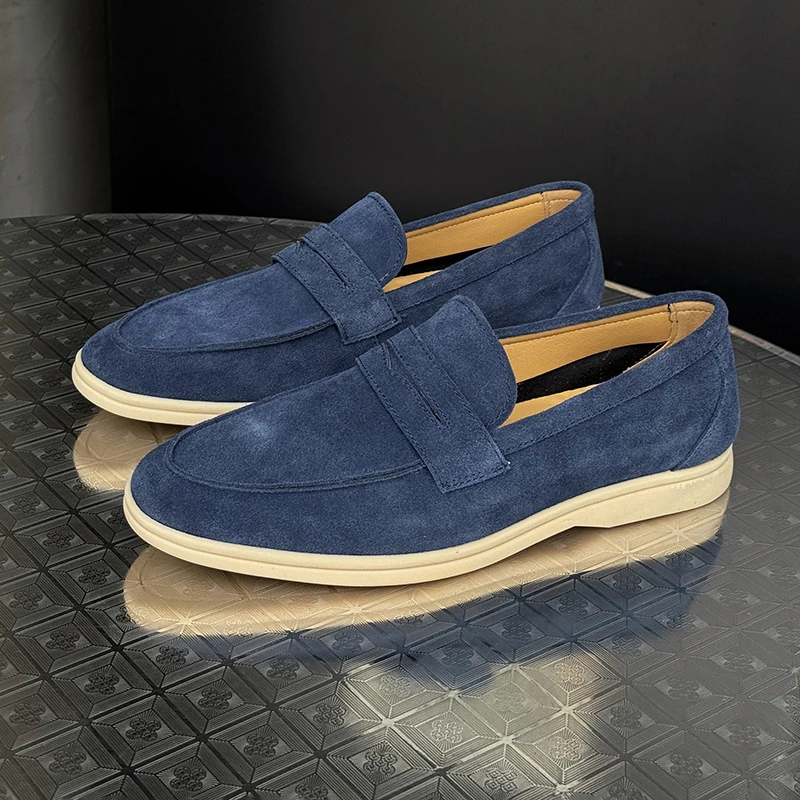 

Летние мужские деловые повседневные лоферы с матовой отделкой, легкие и удобные, для комфортного отдыха