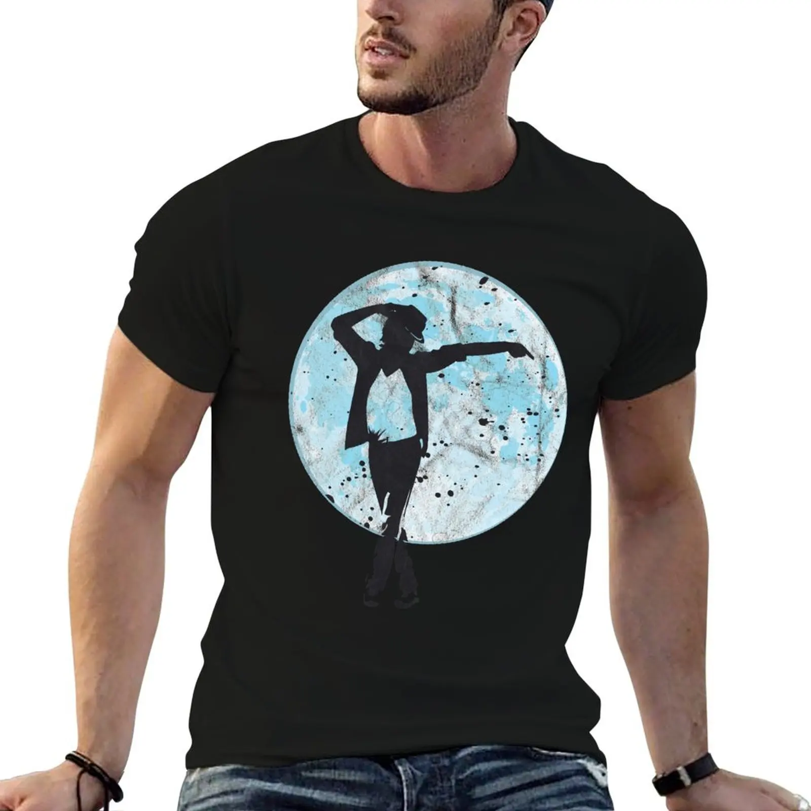 Moonwalker T-Shirt Casual Loose Fit Short Sleeve T-Shirt