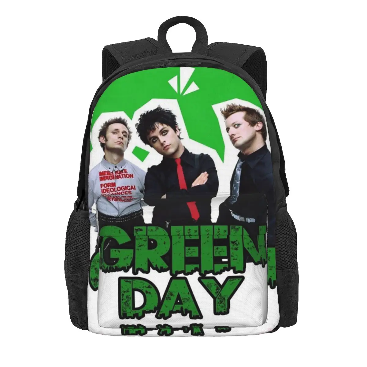 

Green Day Rock Band Tour Backpack Daypack Large Capacity Children BookBag School Bag Shoulder Bags for Men Women