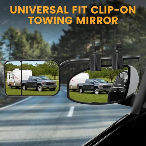 Imagen 2 del producto Extensores universales de espejos de remolque para remolque, espejo de remolque con clip, espejos retrovisores convexos ajustables para vehículos, automóviles y camiones