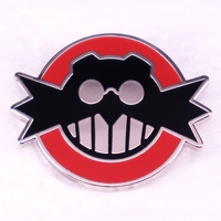 Game Villain Evil Dr Eggs Man Enamel Pin Brooch Player Gift Badge