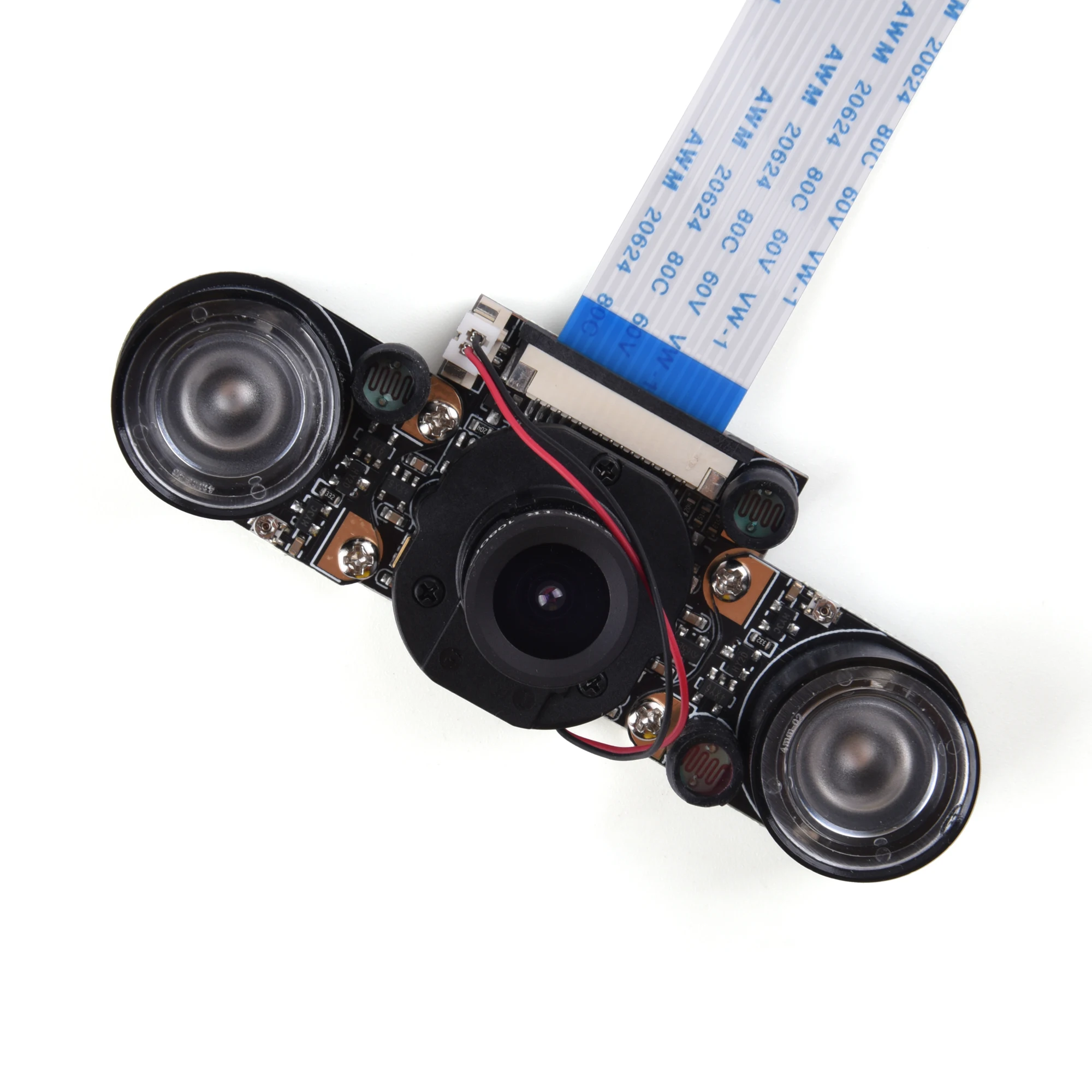 Raspberry Pi Auto Switch Day/Night Vision Camera Module 65° 5MP Webcam With Sensor LED Light For Raspberry Pi 4B/3B+/3B/Zero W