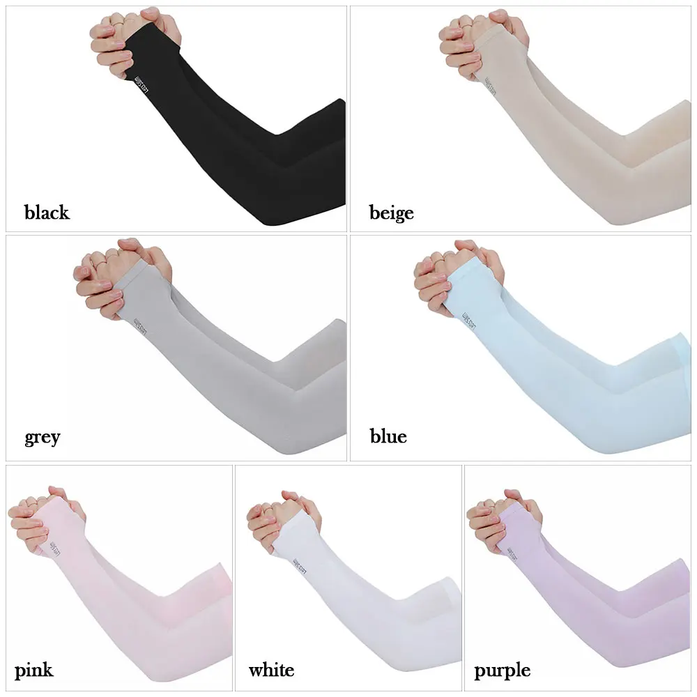 1 Pair Arm Sleeves Warmers Sports Sleeve Sun UV Protection Hand Cover Cooling Warmer Running Fishing Cycling Sportswear New