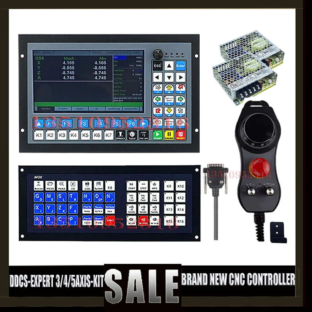 Newest Ddcs-exper 3/4/5 Axis G Code Cnc Offline Controller Kit Atc Extended Keyboard+mpg For Cnc Machining And Engraving