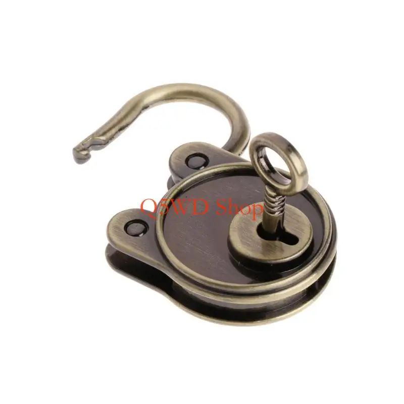 Q5WD Mini Gấu hình dạng khóa với khóa khóa khóa nhà khóa cổ điển cho khóa Khóa đồ cổ Đồ cá nhân