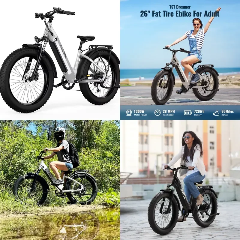 

26inch Electric Road Bike for Women Female Step Thru Electric Mountain Bike Brushless Rear Hub Motor 7 Speed Metal
