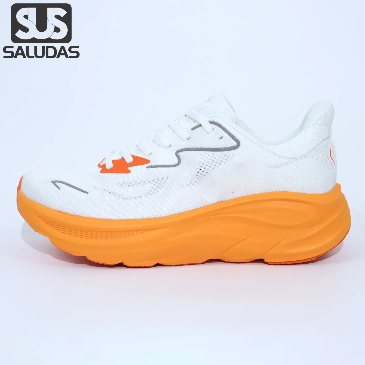 SALUDAS Original Women Shoes Outdoor Men Road Running Shoes Soft-Soled Elastic Cushioning Casual Tennis Training Sneakers