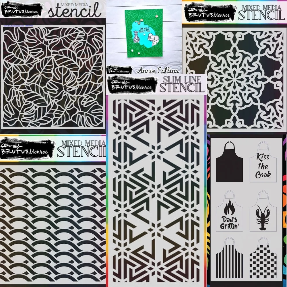 Stencils Pattern Graffiti Drawing Tool Spray Painting Template DIY Window Scrapbooking Decoration Stoneboog Plane Butterfly