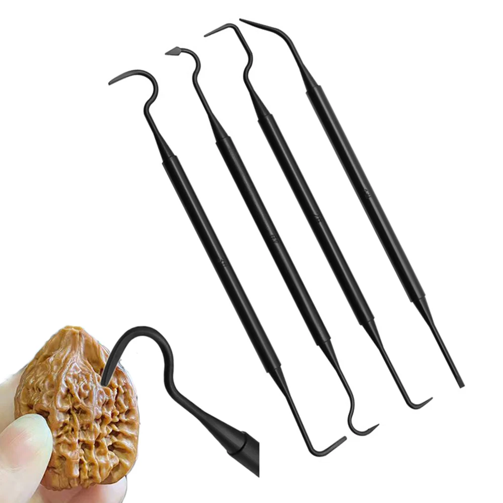 4 Buah Set Pick Nilon Ujung Ganda Alat Pembersih Detail Multifungsi Kit Alat Penghilang Mobil Aksesori Alat Tangan