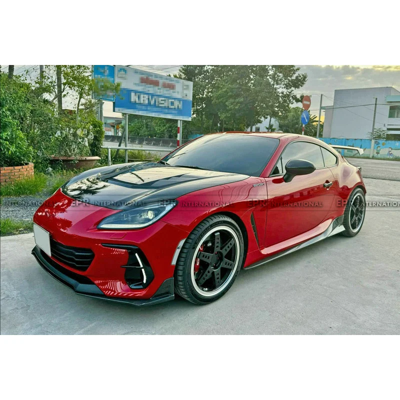 

Wisdom Workshop Compatible with Toyota GR86 BRZ ZD8 Fiber Modification Parts Varis Dry Carbon Front Hood V Pattern Engine