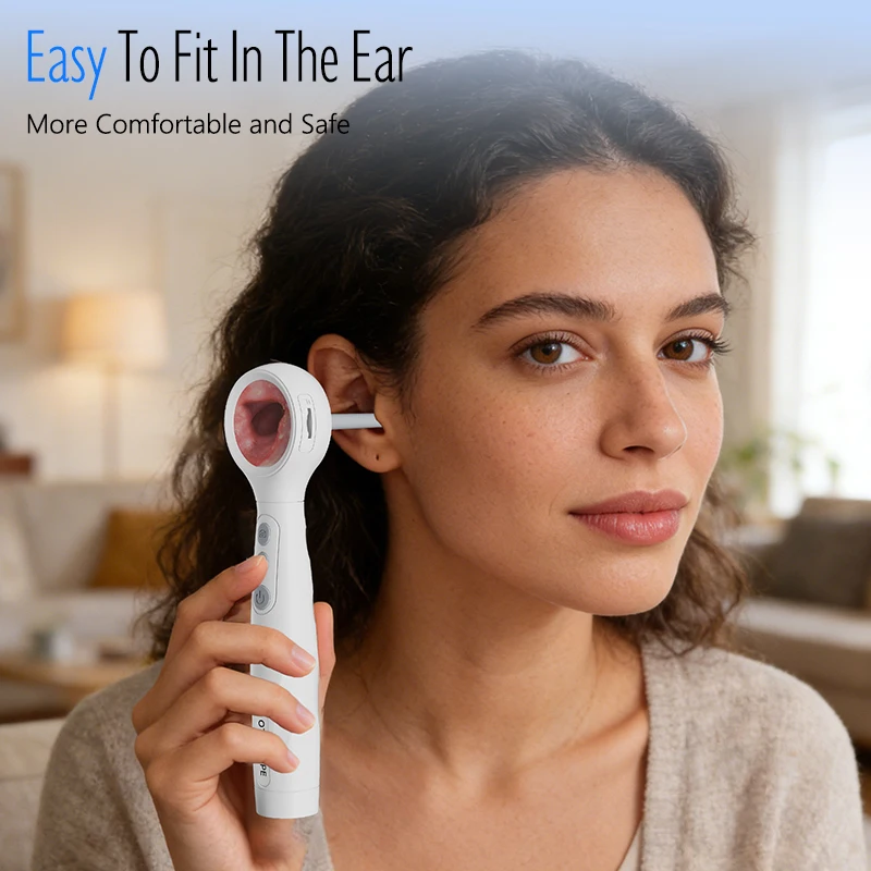 

Digital Otoscope Camera 1.38'' Screen HD1080P Visual Ear Cleaner with 6LEDs Portable Video Ear Endoscope Ear Wax Removal Tool