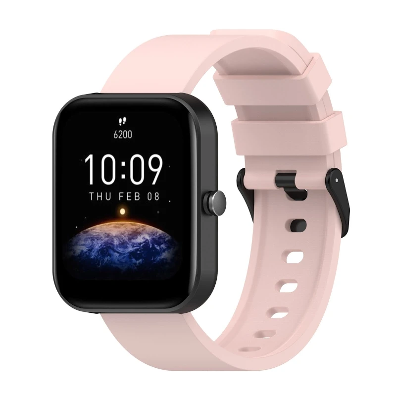 Correa silicona Compatible con AmazfitPop Bip-3 2mini, correa reloj deportivo, pulsera cinturón impermeable a