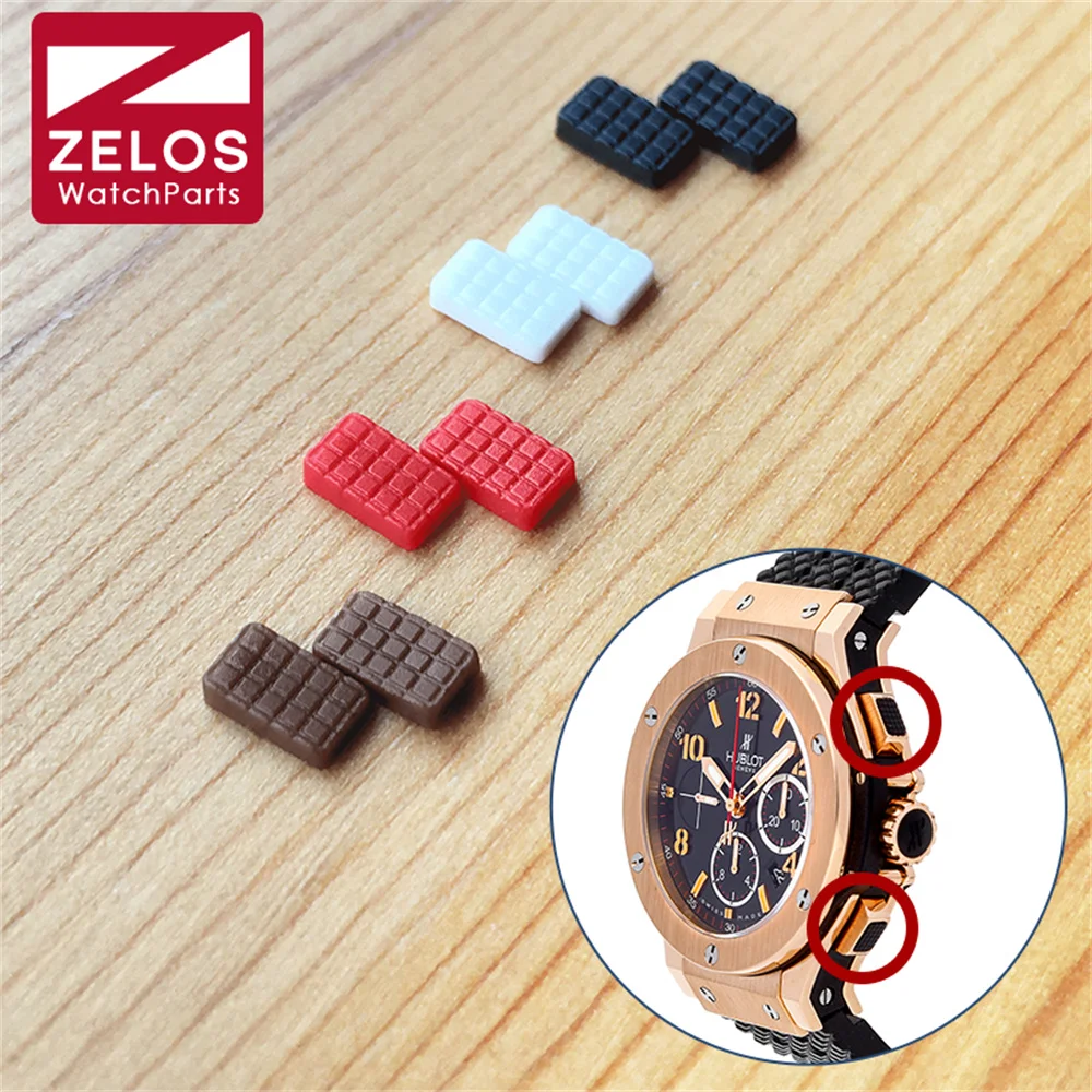 

watch pusher rubber pearls patch for HUB Hublot Big Bang 44mm chronograph watch push button