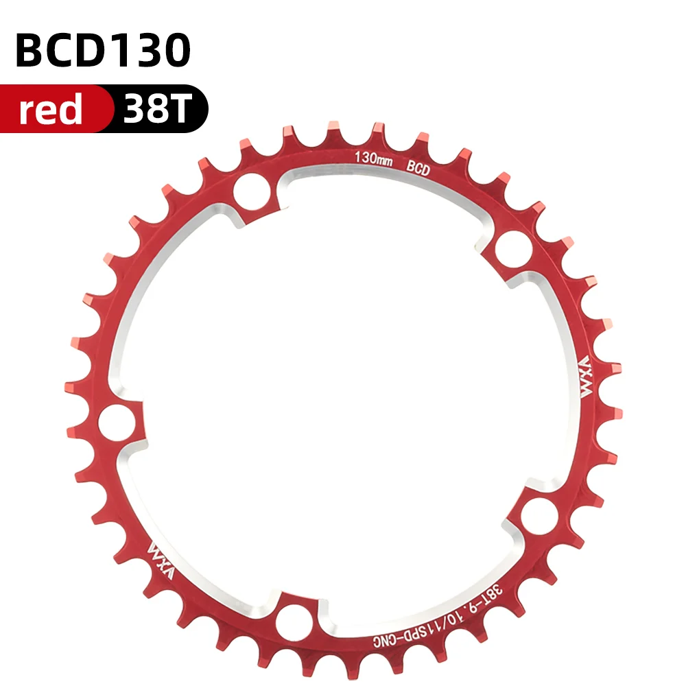 VXM Road Fiets 130BCD Crank Kettingwiel Fiets Aluminium 38T40T42T44T46T50T52T54T565860T Smalle Brede Kettingblad Fietsen Onderdelen