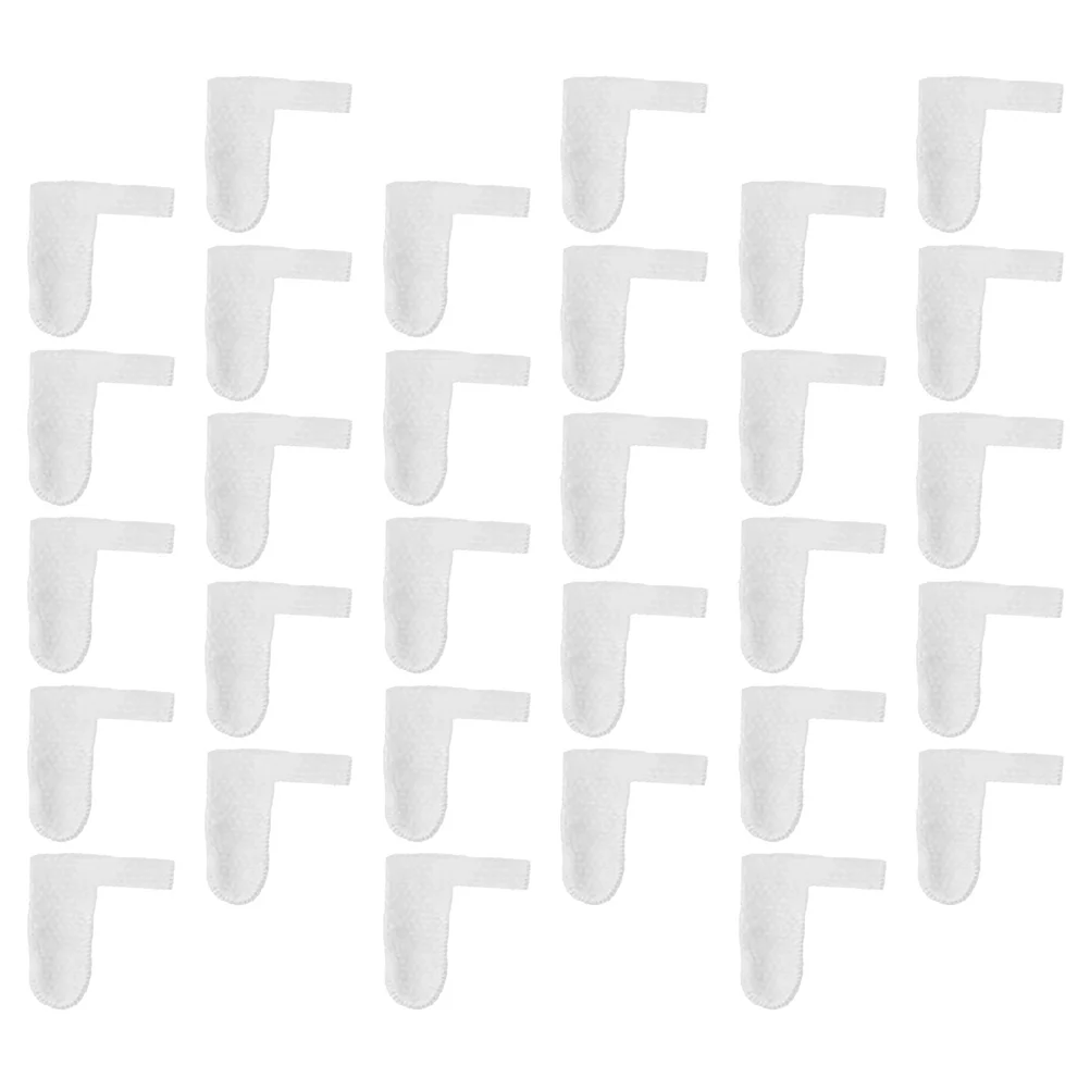 

30 Pcs Oral Cleaning Finger Cots Baby Cleaner Mouth Gauze Tongue Toothbrush for