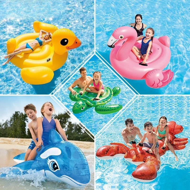 Balas de animales de unicornio, juguete para Fiesta EN LA Piscina, viajes en la playa, juego en el patio trasero, flotadores inflables listos para fiestas, diversión familiar