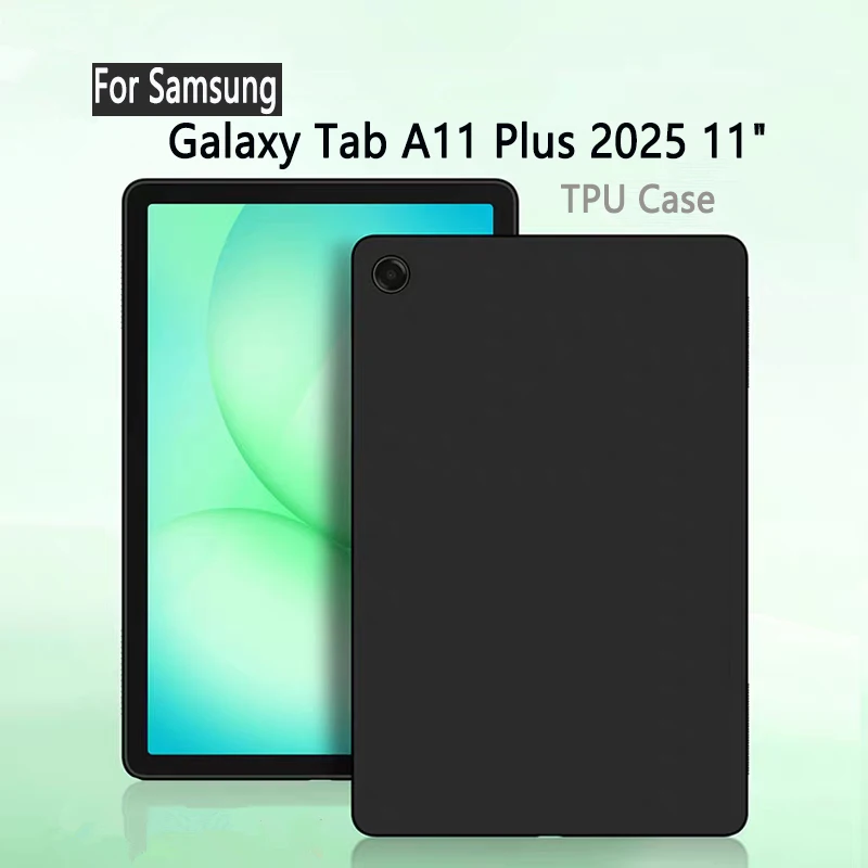 �y�Z�[�����zSamsung Galaxy Tab A11 Plus 11�C���` 2025�p�ی�P�[�X A11+ SM-X230/SM-X233 11�C���` �G�A�o�b�O �V���R�� �\�t�gTPU�J�o�[ �^�u���b�g�P�[�X