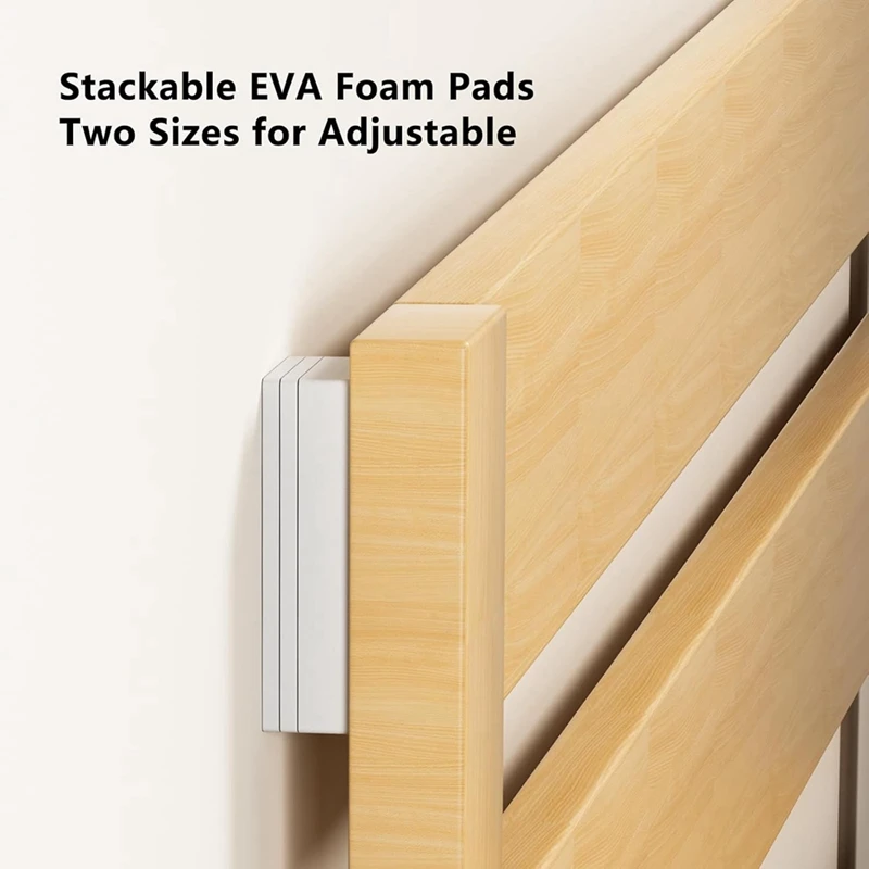 20Pcs Furniture Pads,EVA Foam Headboard Stoppers For Wall, 10Pcs (15Mm Thick)+10Pcs (5Mm Thick) Wall Protector