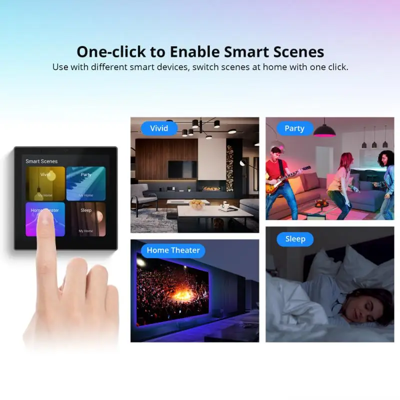 Smart House All-In-One Control SONOFF NSPanel Pro Smart Scene Wall ZigBee Button Works With Alexa Google Home Alice