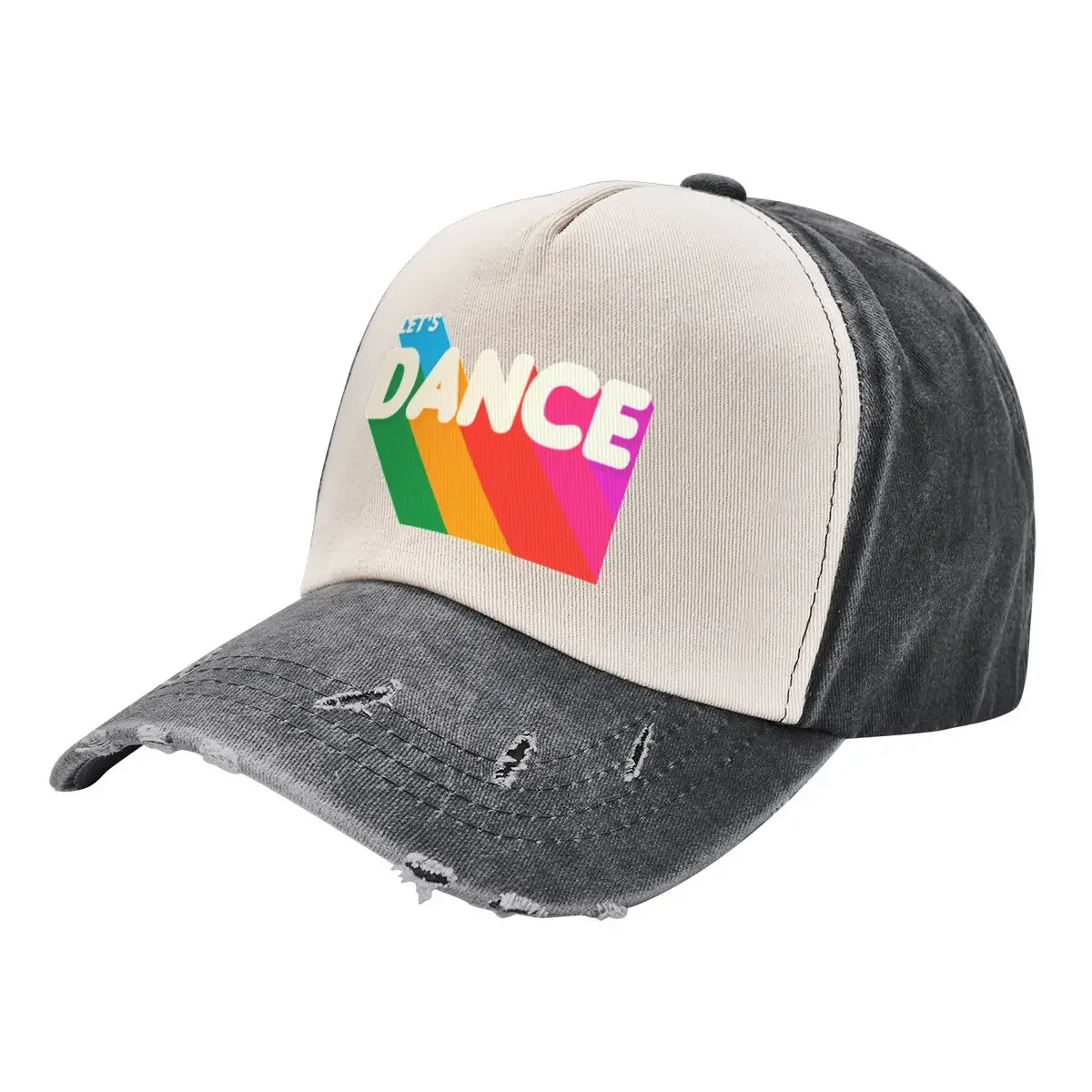 

Rainbow dance typography Baseball Cap custom caps tea Hat funny hat Women Hats Men's