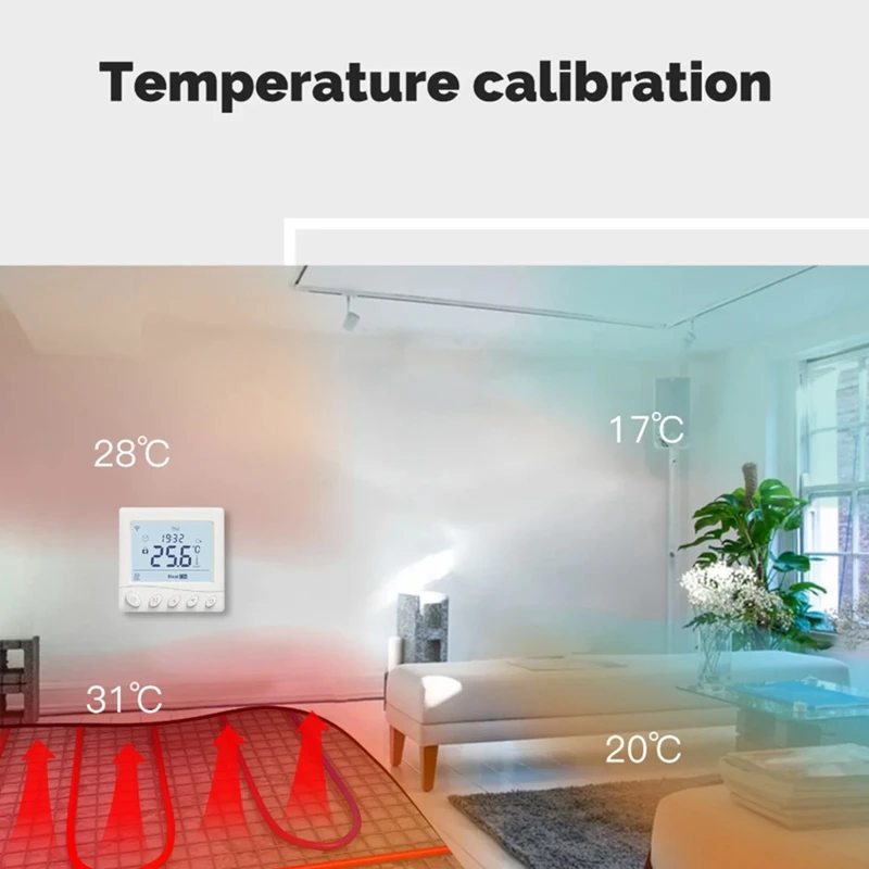 Wifi Thermostat Room Temperature Controller Water Electric Floor Heating Gas Boiler App Control Work With Home G B