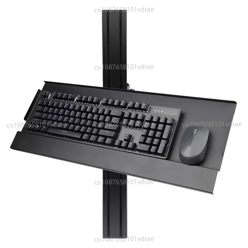 Wireless Mouse Rotating Keyboard Bracket for Racing Simulator Aluminum Support; Wall-mounted Telescopic Adjustment Handle