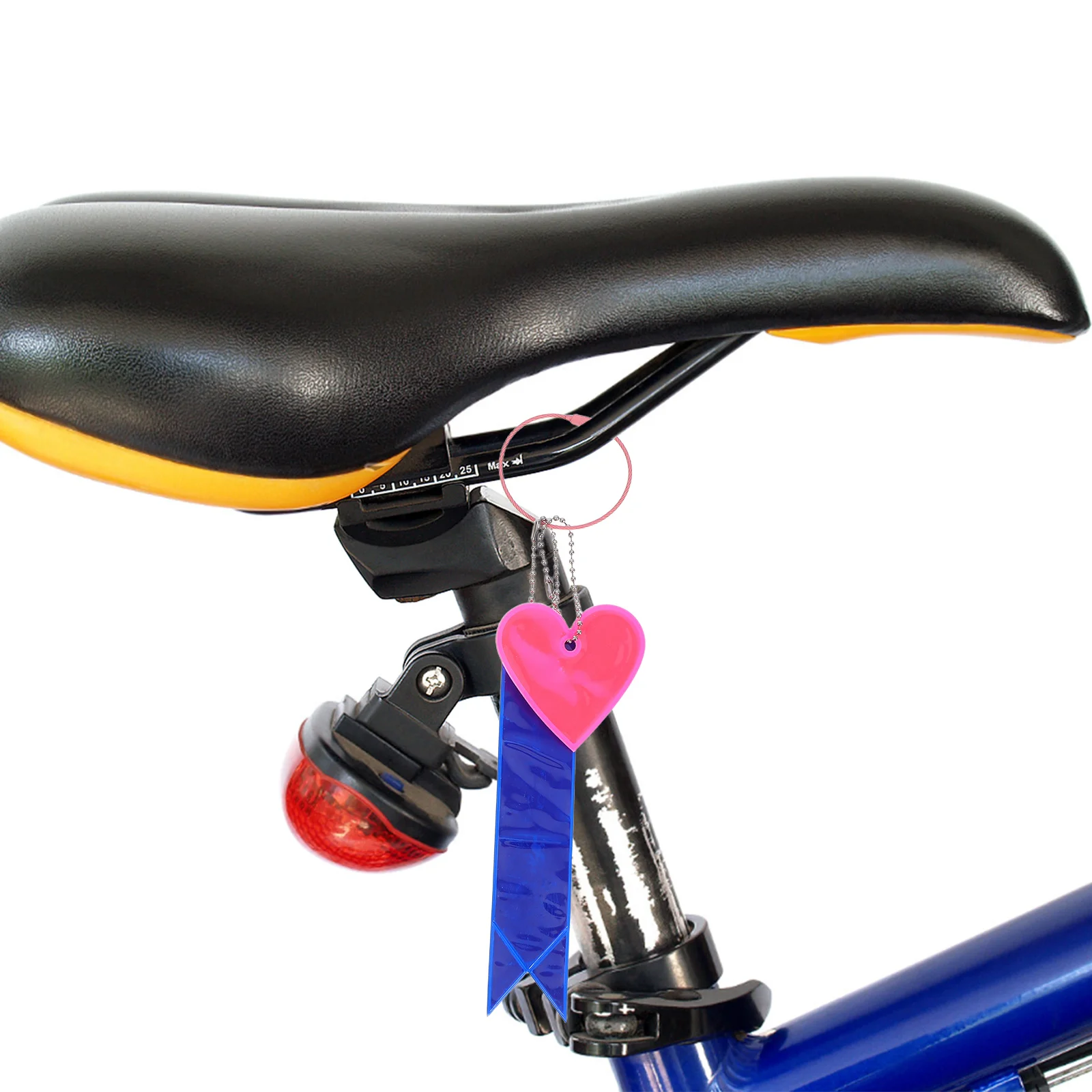 3 قطعة أشرطة مقعد الدراجات العاكسة عالية الوضوح عاكسات السلامة الليلية للدراجة على ظهره قلادة شرائط التحذير في الهواء الطلق #1