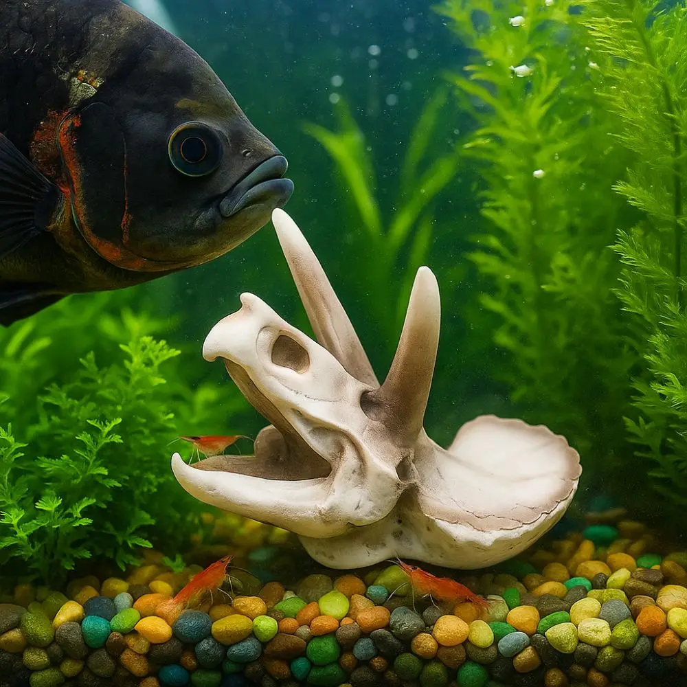 

Creative Resin Dinosaur Skeleton Simulated Lifelike Dinosaur Head Skull Ornament Decorative Fish Tank Ornament Aquarium