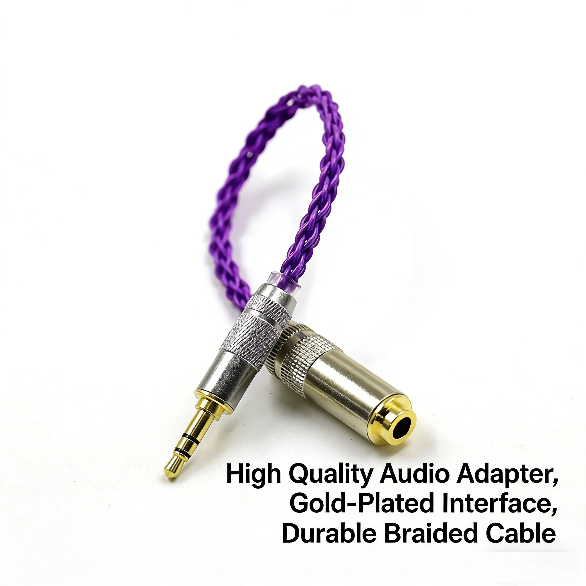 Audio Cable 3.5mm Male to 4.4 Female Balanced Silver-Plating Cord 4.4mm To 3.5mm Adapter for Hifi MP3 Music Play