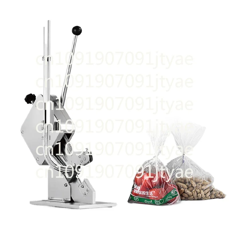 Bag Aluminum Nail Buckle Machine Manual Supermarket Baler Plastic Bag Buckle Machine Fruit and Vegetable Buckle Sealing Machine