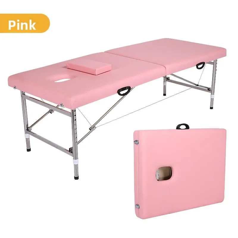 Adjustable Portable Folding Beauty Bed Acupoint Massage Bed Moxibustion Sponge Inspection Bed Massage Bed Portable Furniture