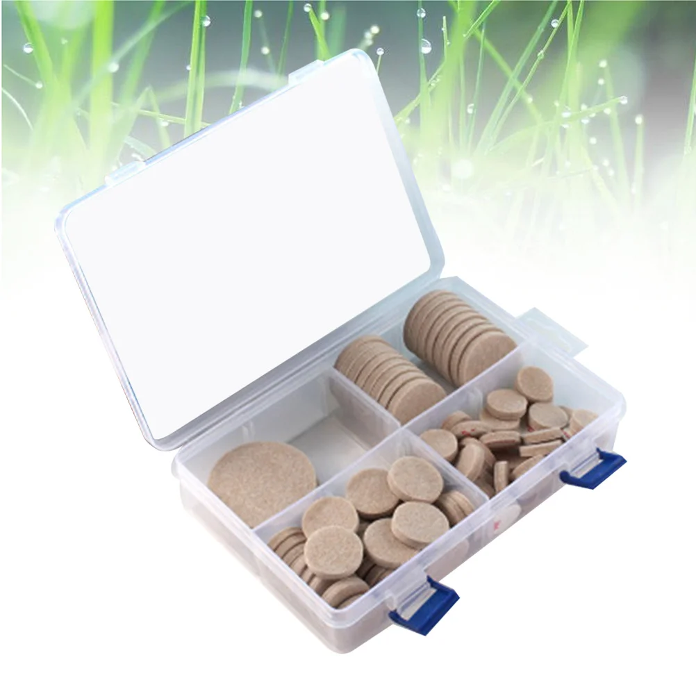 

100 Round Felt Pads Heavy-Duty Floor Protector Pads for Chairs Tables Desks Protect Hardwood Ceramic Tile Floors