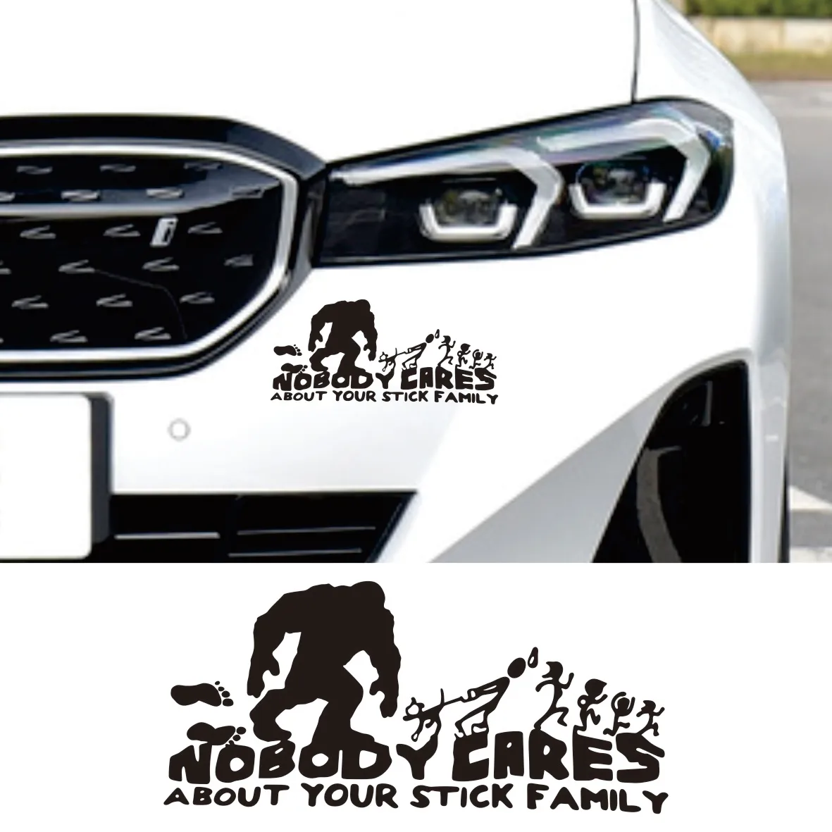 

Bigfoot Creative Car Stickers - Full Body Vinyl Decals for DIY Decor, Self-Adhesive Film for Unique Styling