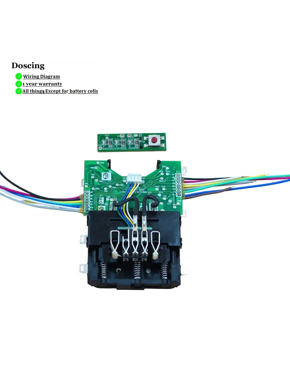 Płytka drukowana BMS do akumulatorów Li-Ion DCB609, naprawa DIY, konserwacja PCB, zamiennik do DeWalt 20V 60V DCB606 DCB612 — zdjęcie produktu 7