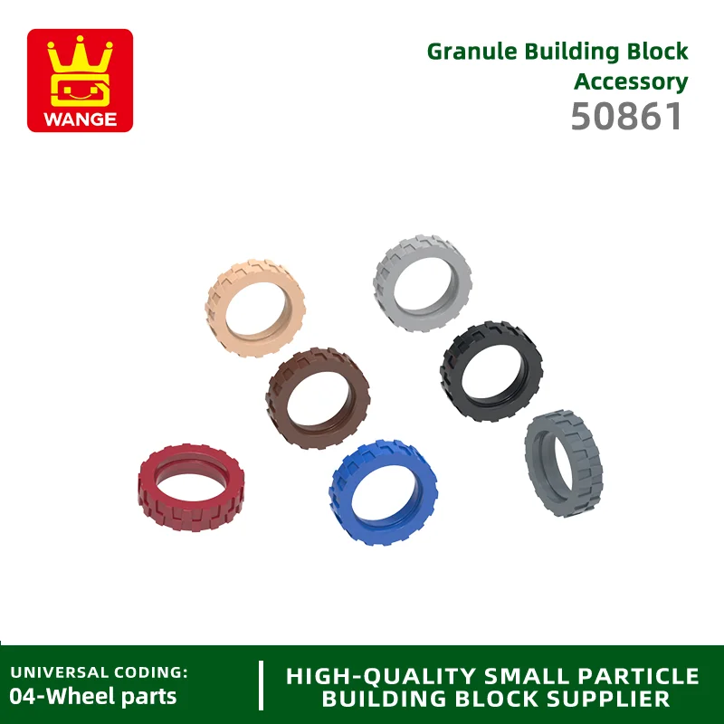 

Wange 92Pcs/lot 50861 Motorcycle Tires Building Block Moc Color Accessories Compatible with Bricks Children Toy Assembly Gift