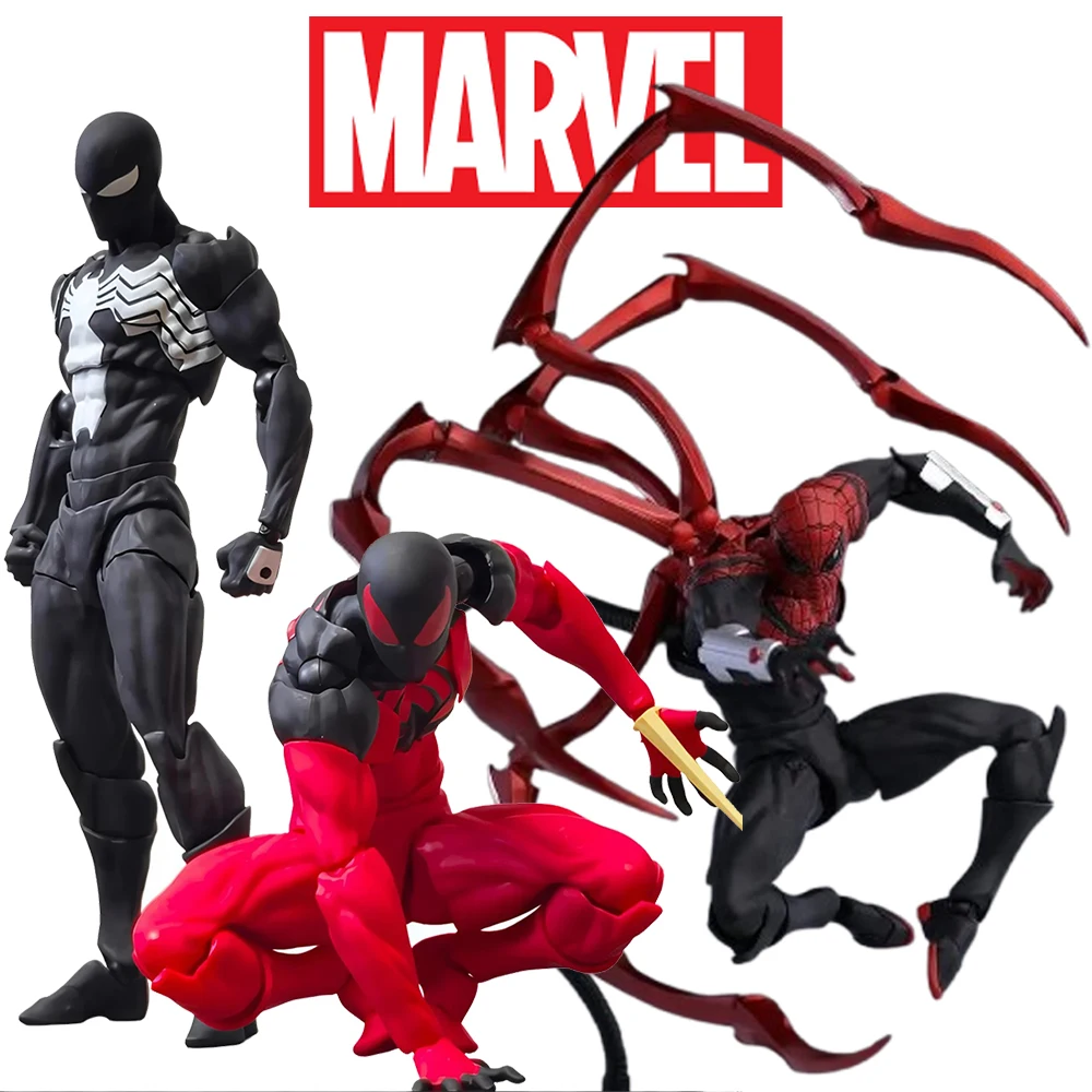 

Mess Toys Superior Spider Man Figure The Black Suit Neighbor Symbiotic Spider-Man Action Figures Collect Model Marvel Figure Toy