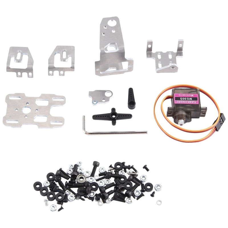 Camera Dual Axle Gimbal Bracket With Cooling Fan,9G Servo Pan Mount Stand Replacement Accessories For FPV Drone Head Tracker