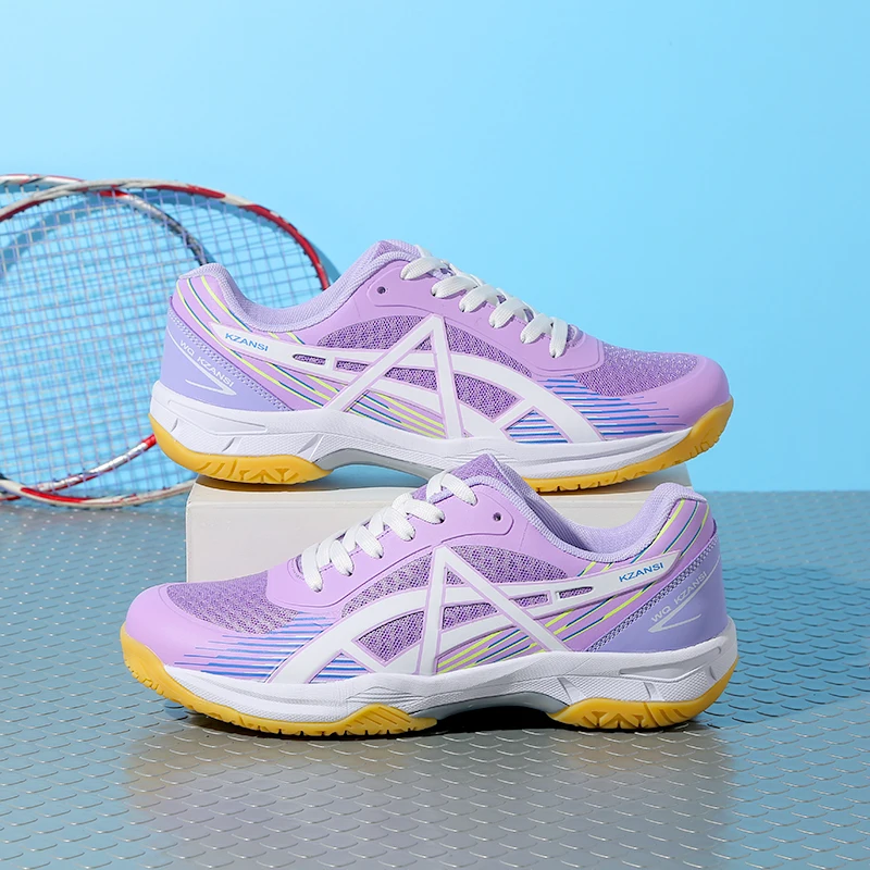 

Couple Badminton Shoes for Men Women Anti Slip Rebound Flat Bottom Outdoor Badminton Sports Tennis Shoes 2025 New Sneakers