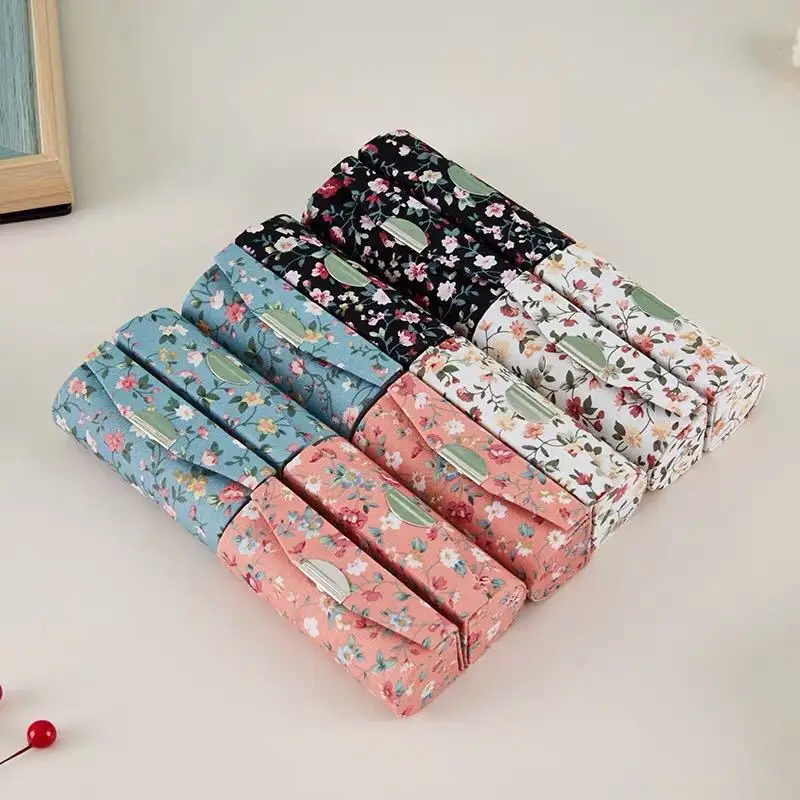 

Lipstick Mirror Packaging Box Retro Floral Single Pack Lipstick Box Portable lipstick Gift Box