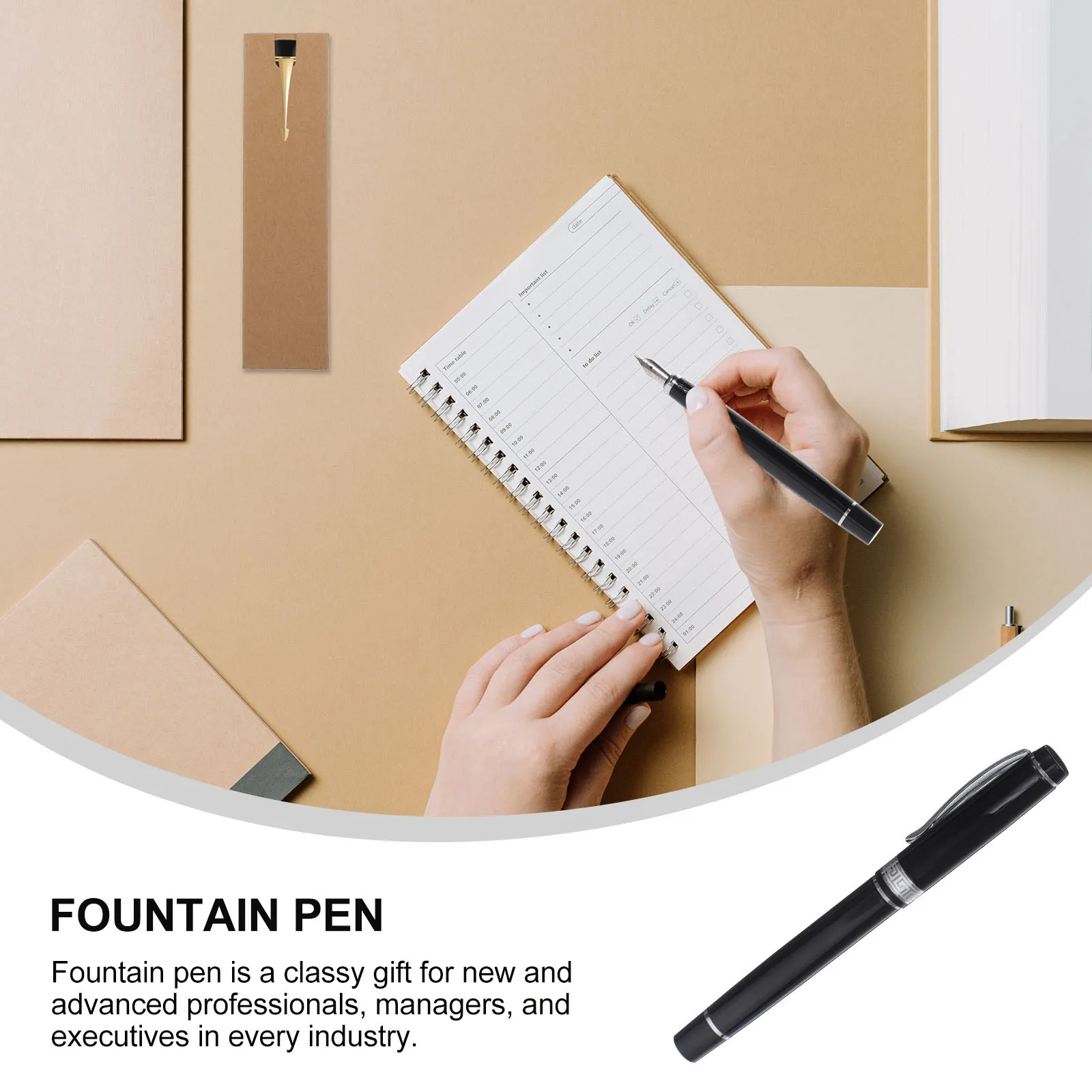 

Refillable Ink Pen Writing Fountain Calligraphy Practice Signature Bottles Gel Pens