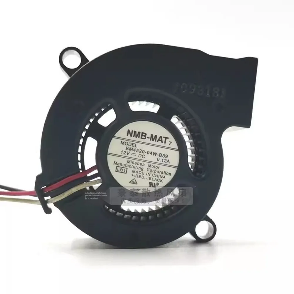 

For NMB BM4520-04W-B39 DC12V 0.12A 3-Wire Turbo Cooling Fan