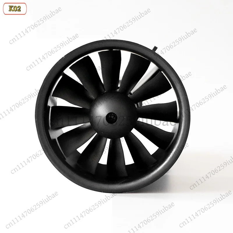 RC Avion Model 12 Blade 64mm EDF with 4S 2840-3200KV 6S 2840-2300KV Motor Suitable for Mig25 Su27 Jet Aircraft Fixed Wing Plane