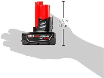 Milwaukee 48-11-2412 Twin Pack Van 3.0 Ampère Uur Verlengde Capaciteit 12V Lithium-Ionbatterijen